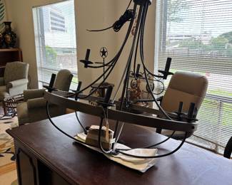 Metal chandelier