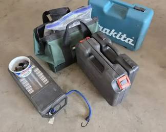 Assorted Power Tools, Cases  Tool Accessories