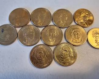 Mixed Presidential  Sacagawea Dollar Coin Lot