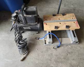 Black  Decker Workmate Bench  Air Compressor