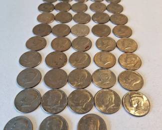 Collection of Kennedy Half Dollars