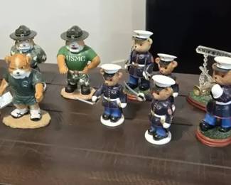 Faithful Fuzzies Marine Corps  USMC Figurine Collection