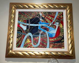 Chinese serigraph possible from the Yunnan School art movement