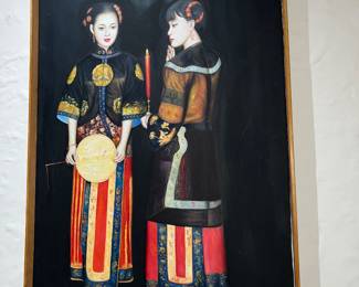 Chen Yifei reproduction of oil on canvas