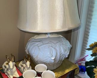 Vintage Marbro Oriental-inspired ceramic table lamp
