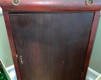 Antique mahogany music cabinet