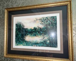 Impressionistic landscape painting