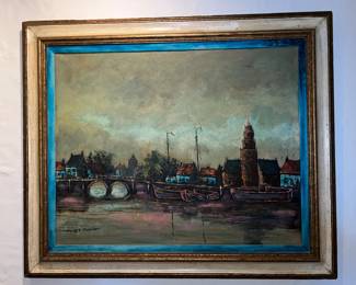 European cityscape painting