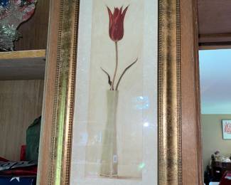 Art print of single red tulip by Amy Melious, "Blossom I"
