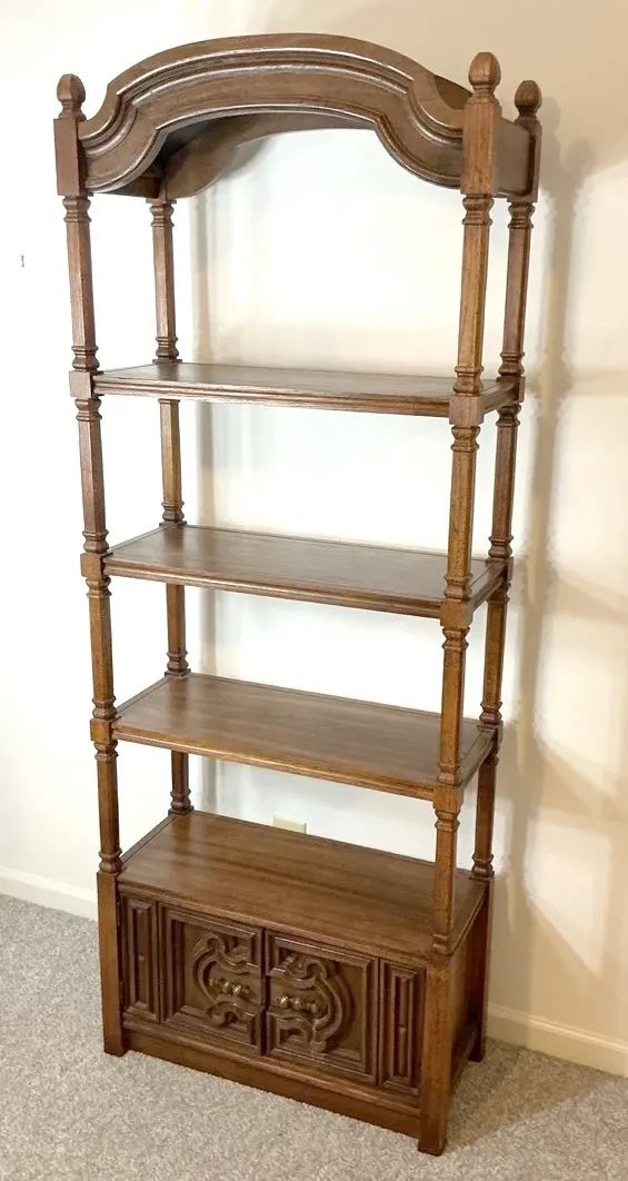 001 Arched Top Vintage Etagere
