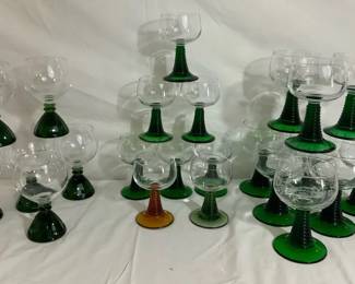 Green Stemware Collection