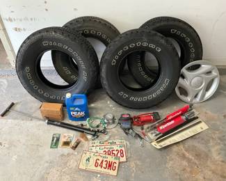 Set Of Firestone Wilderness AT Tires And Accessories