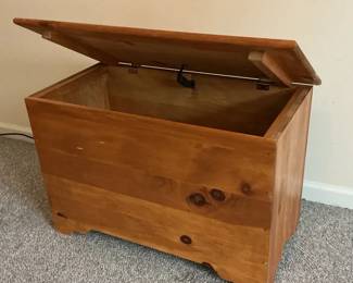 Knotty Wood Storage Chest