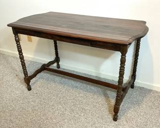 Dark Wood Spindle Legged Table