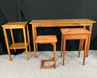 Four Wooden Tables