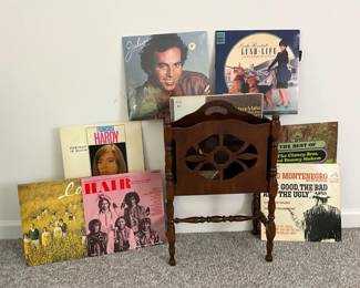 Record Rack And Records