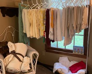 Just some of the vintage linens!