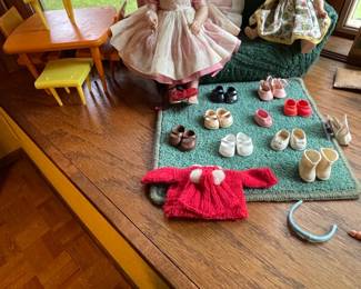 vintage dolls, doll clothes
