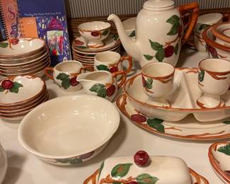 Huge collection of Franciscan Apple Blossom pottery
