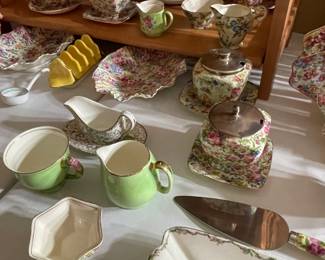 Sweet collection of Chintz... several patterns and serving pieces