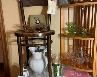 Depression glass, ironstone, Shelley china