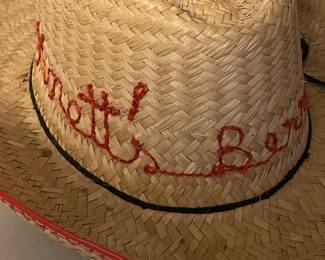 vintage straw Knott's Berry Farm hat