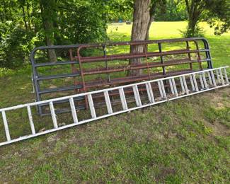 Panels and 22 foot ladder