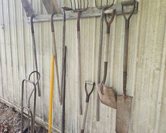 Shovels and gas cans