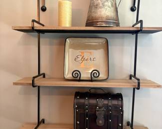 Hanging Shelf Unit With Decorative Items