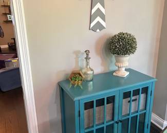  014 Cabinet With Glass Pane Doors