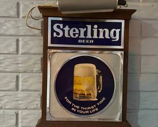 Vintage Sterling Beer Sign