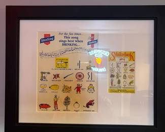 Sterling Poster Featuring The Schnitzelbank Song Sheet, Popular German Drinking Song