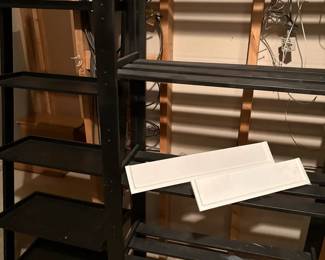 Wood Shelves And Ladder Style Shelves