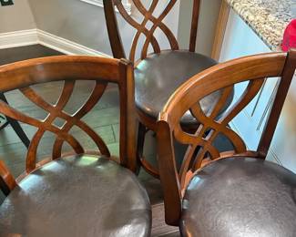 Barstools 3 With Wood Back