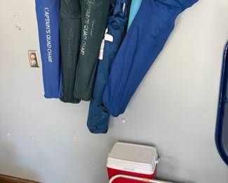 Folding Chairs And Coolers