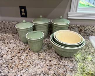 Ceramic Canisters And Bowls