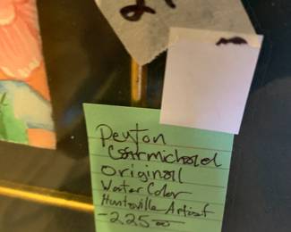 #249	Peyton contemichalel original water color Huntsville Artist 	 $225.00 			