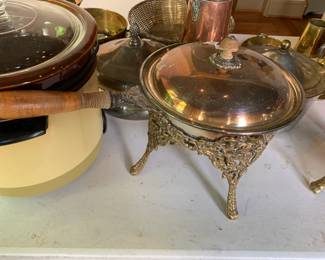 #212	copper chaffing dish 	 $20.00 			
