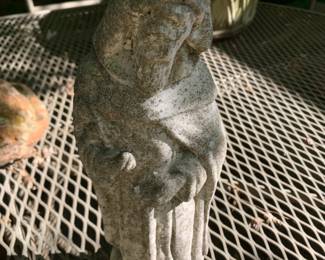 #246	concrete statue of saint 12 inch tall	 $25.00 			