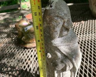 #246	concrete statue of saint 12 inch tall	 $25.00 			