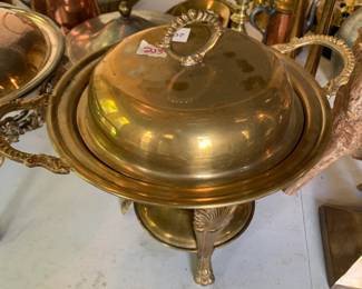 #213	brass chaffing dish	 $20.00 			