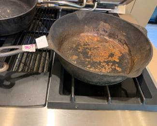#207	iron as is rust chicken fryer no lid	 $25.00 			