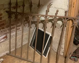 #277	iron gate piece 34x48 YOU MOVE FROM BASEMENT	 $30.00 			