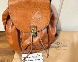 #264	Patricia Nash Brown leather backpack w dust bag	 $46.00 			