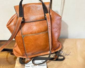 #264	Patricia Nash Brown leather backpack w dust bag	 $46.00 			