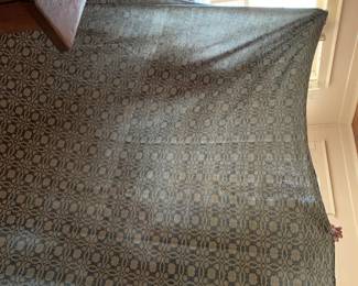 #186	Bedspread Blue and Cream - 106x92	 $25.00 			
