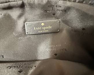 #266	Kate spade black nylon belt bag Chelsea gold hardware outer zipper  pocket 	 $40.00 			