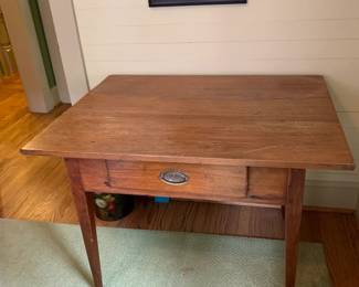 #177	Wood Table w/1 drawer - 40x30x29 - Primitive - Upstairs - You Move	 $175.00 			