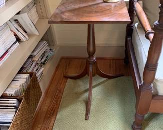 #175	Wood Pedestal Table - 16.5square x 27T	 $175.00 			