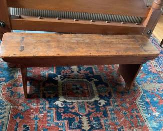 #152	Hand-Made Peg End of Bed Bench Primitive Style - 48x11x18	 $75.00 			